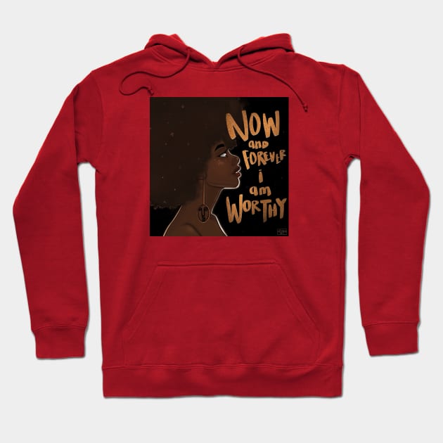 Worthy Hoodie by bananapeppersart